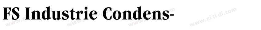 FS Industrie Condens字体转换